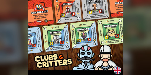 Cover image for Rotation Rumble - Clubs & Critters – 2-Player Deck – Free Print & Play (EN)