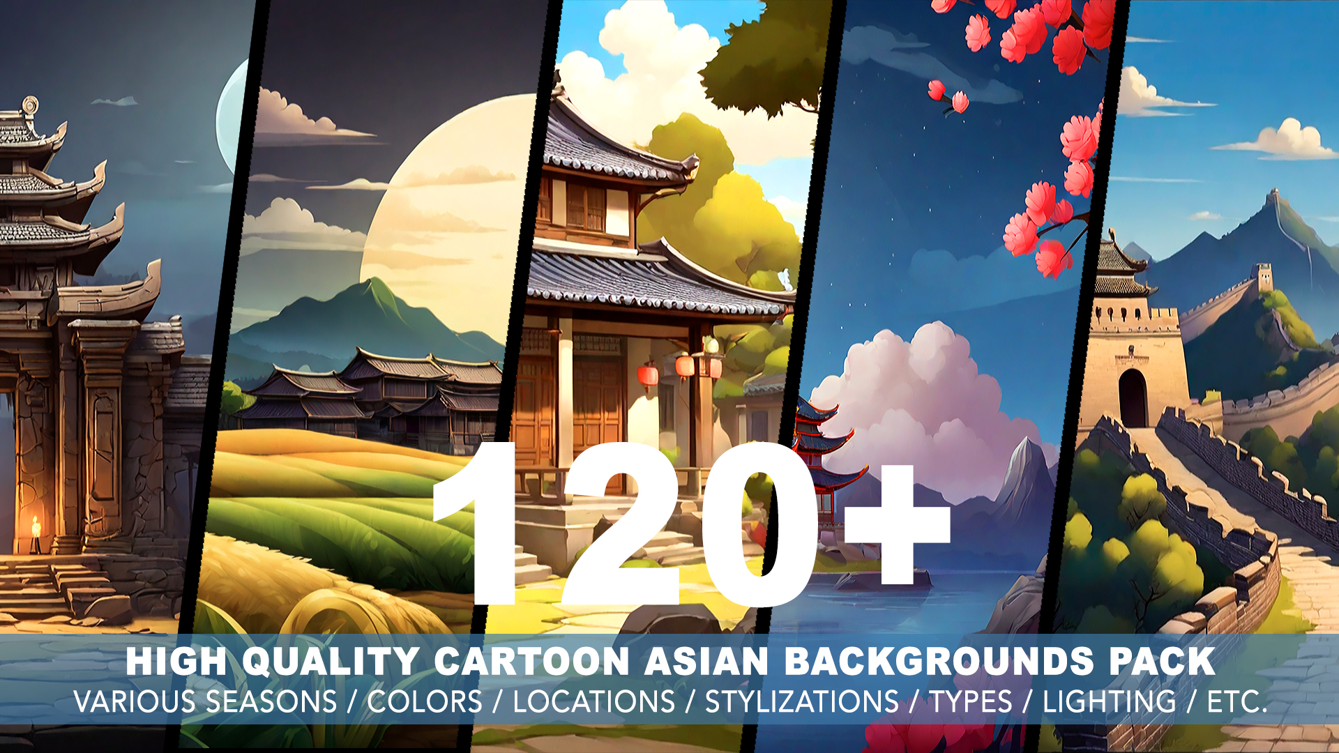 120+ ASIAN BACKGROUNDS