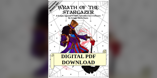 Cover image for Wrath of the Stargazer - TTRPG Circus Horror Mystery Adventure PDF ONLY