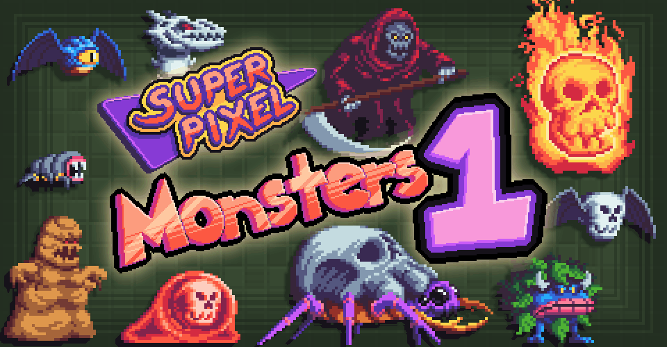 Super Pixel Monsters Pack 1 by unTied Games