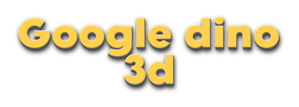 Google dino 3d