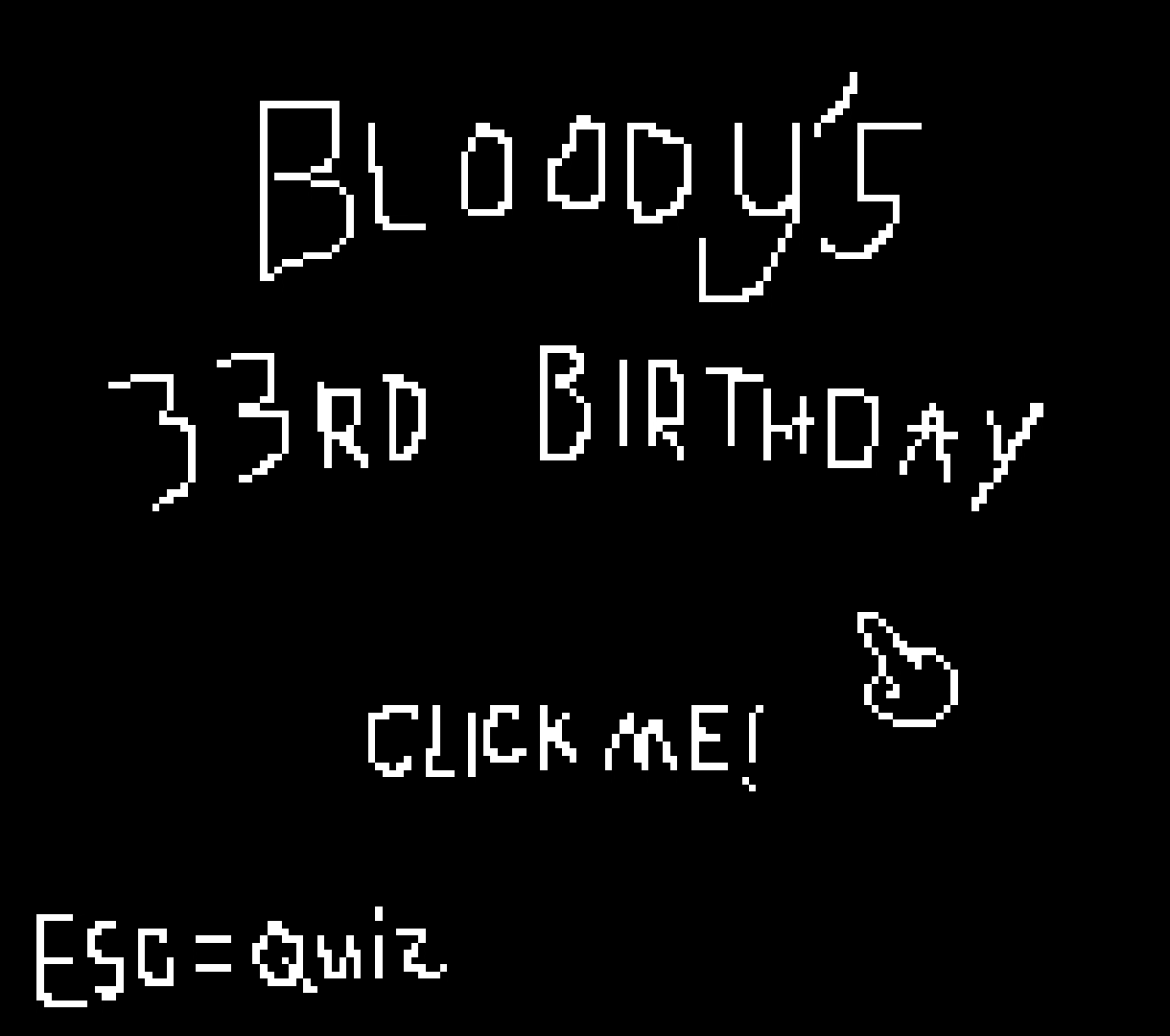 Bloody's 33rd birthday