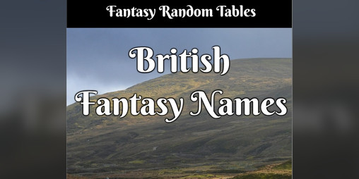 Cover image for British Fantasy Names - Ancient to Medieval