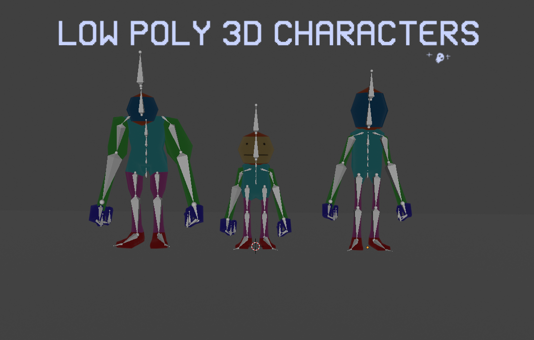 Low Poly 3D Character Pack