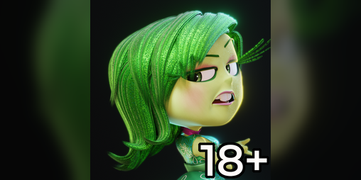 Cover image for Disgust AdultsOnly18+ 3D Blender Rig + Goth Alt