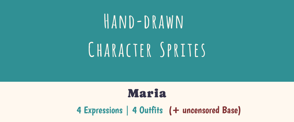 Maria - Free Visual Novel Sprites