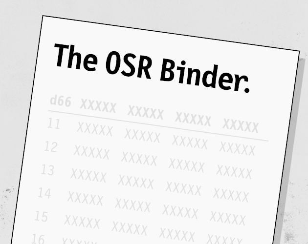 The OSR Binder — Locations
