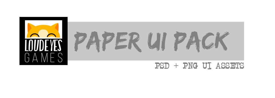 Paper UI Asset Pack for Games