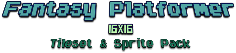 16x16 Fantasy Platformer Tileset & Sprite Pack