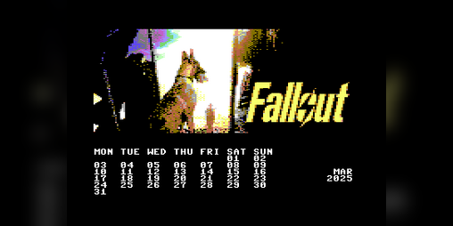 Cover image for Fallout C64 2025 Calendar
