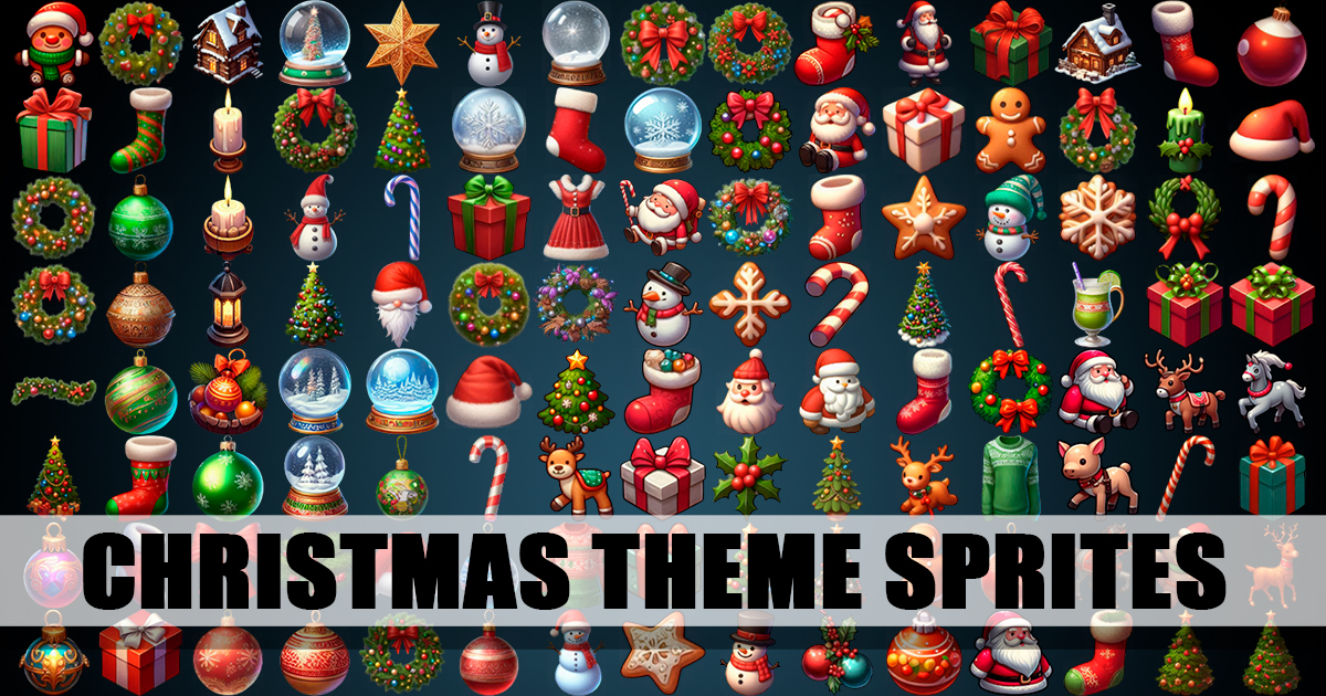 Christmas Theme 500+ Sprites