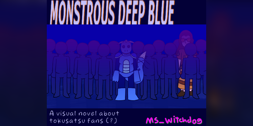 Cover image for Monstrous Deep Blue
