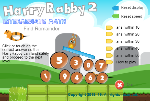 HarryRabby2 Simple Division Find the Remainder FREE