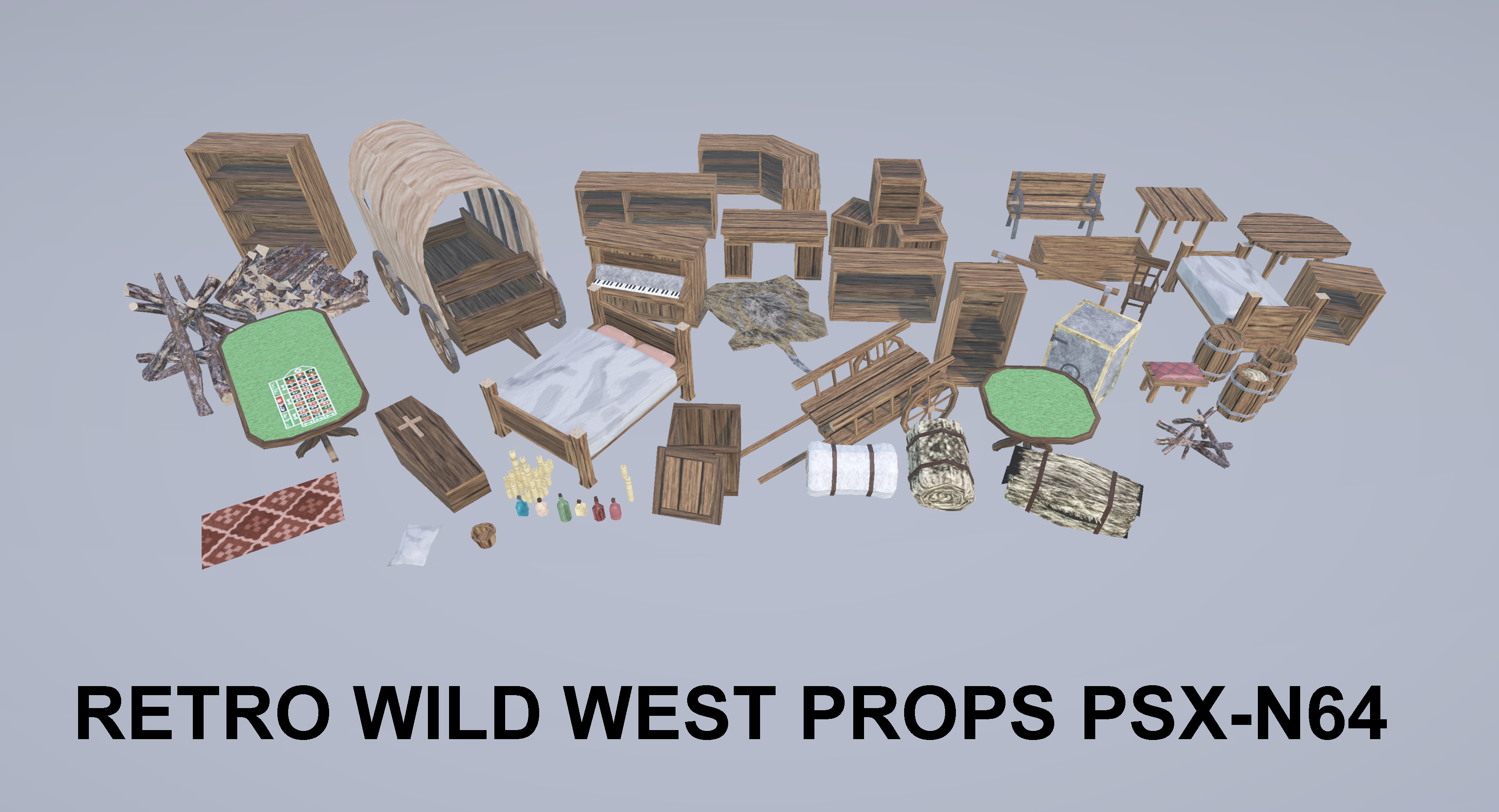 Retro Wild West Props