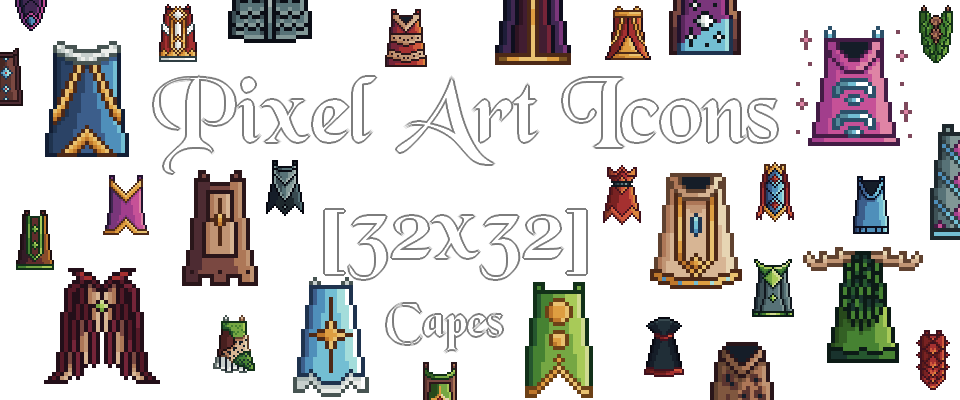 Pixel Art Capes - Icons