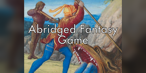 Cover image for Abridged Fantasy Game