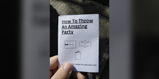 Cover image for How to throw an amazing party (puzzle zine)