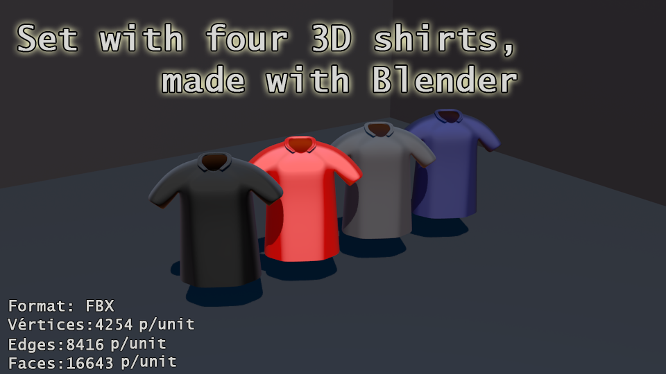 Shirts 3D Asset Pack