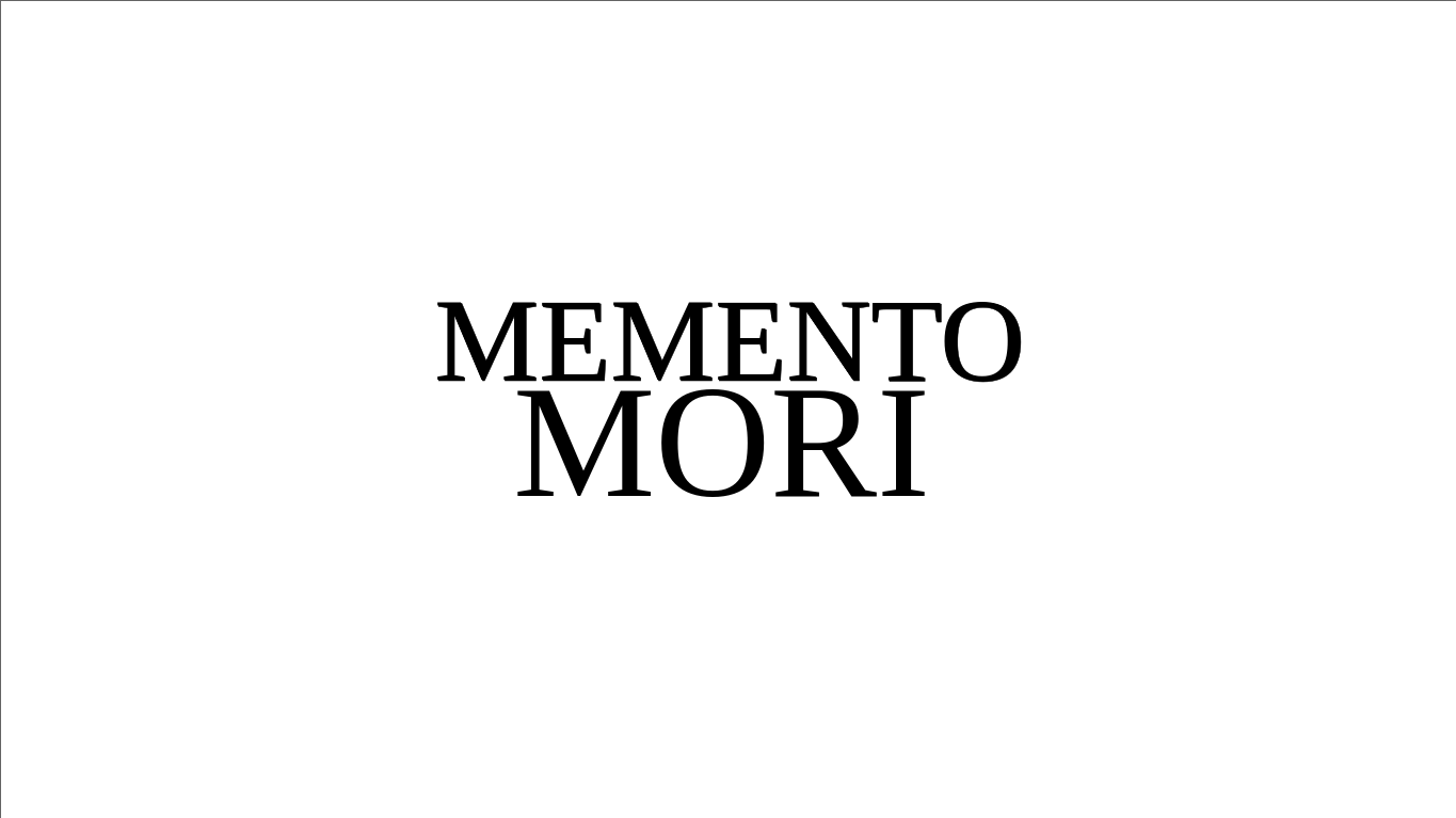 Cover image for Memento Mori