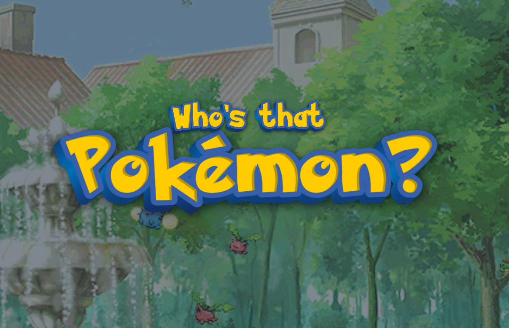 Who's That Pokémon?