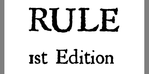 Cover image for RULE 1st Edition