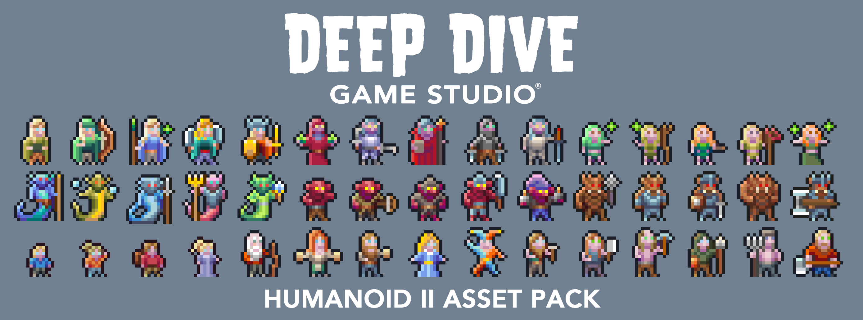 Humanoid II Asset Pack [16x16]