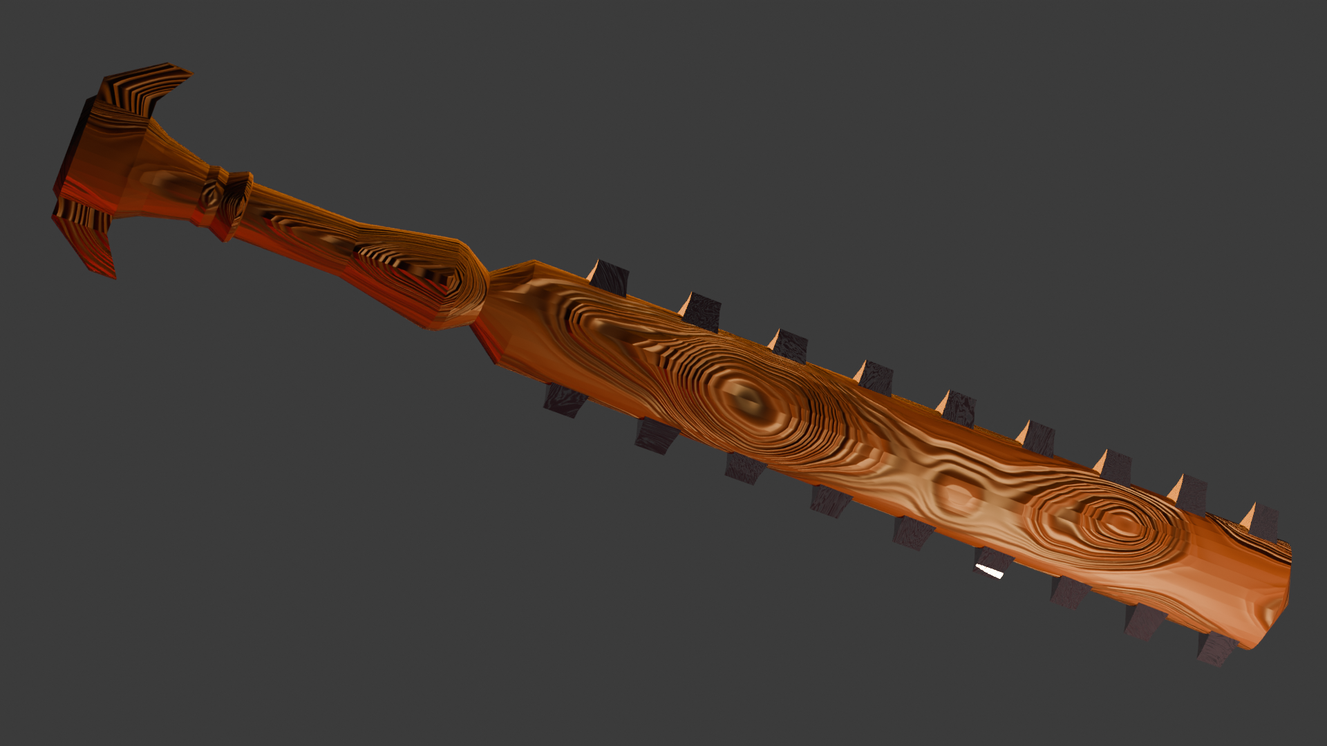 Low-Poly Macuahuitl