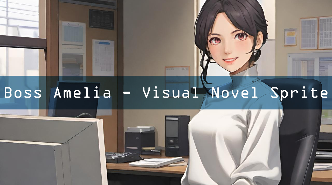 Boss Amelia - Visual Novel Sprite