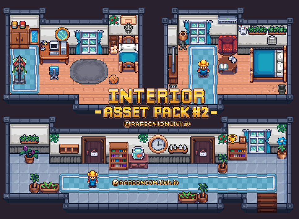 2D Life 'Interior' Asset Pack 2