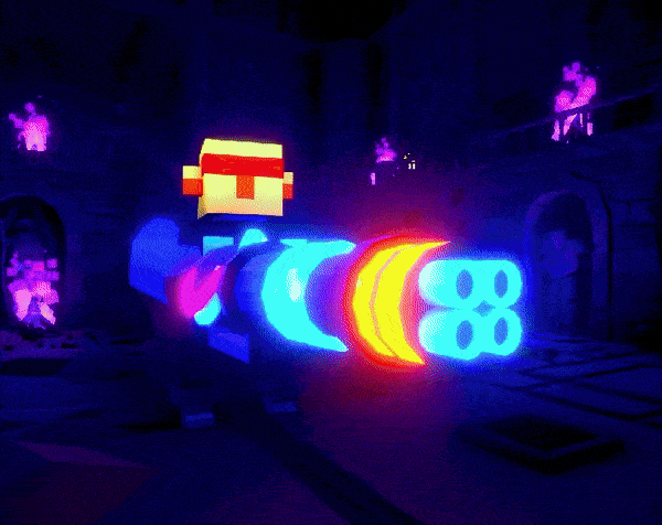 a fast-paced top down shooter