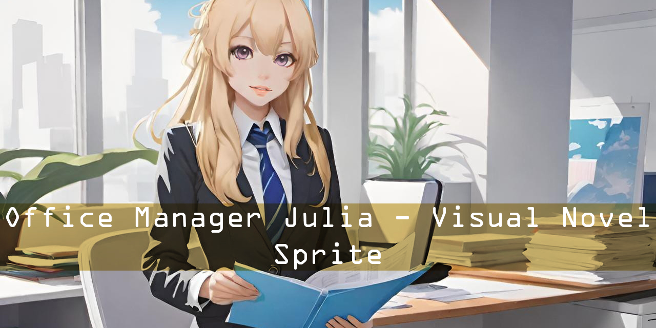 Office Manager Julia - Visual Novel Sprite