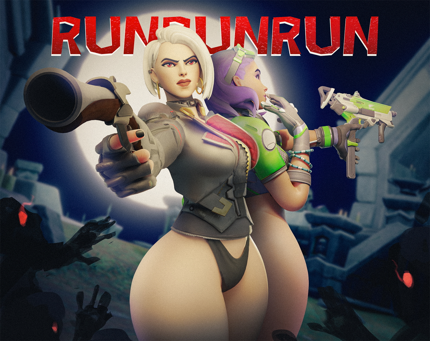 Cover art for RunRunRun v0.1, an adult visual novel by Brim
