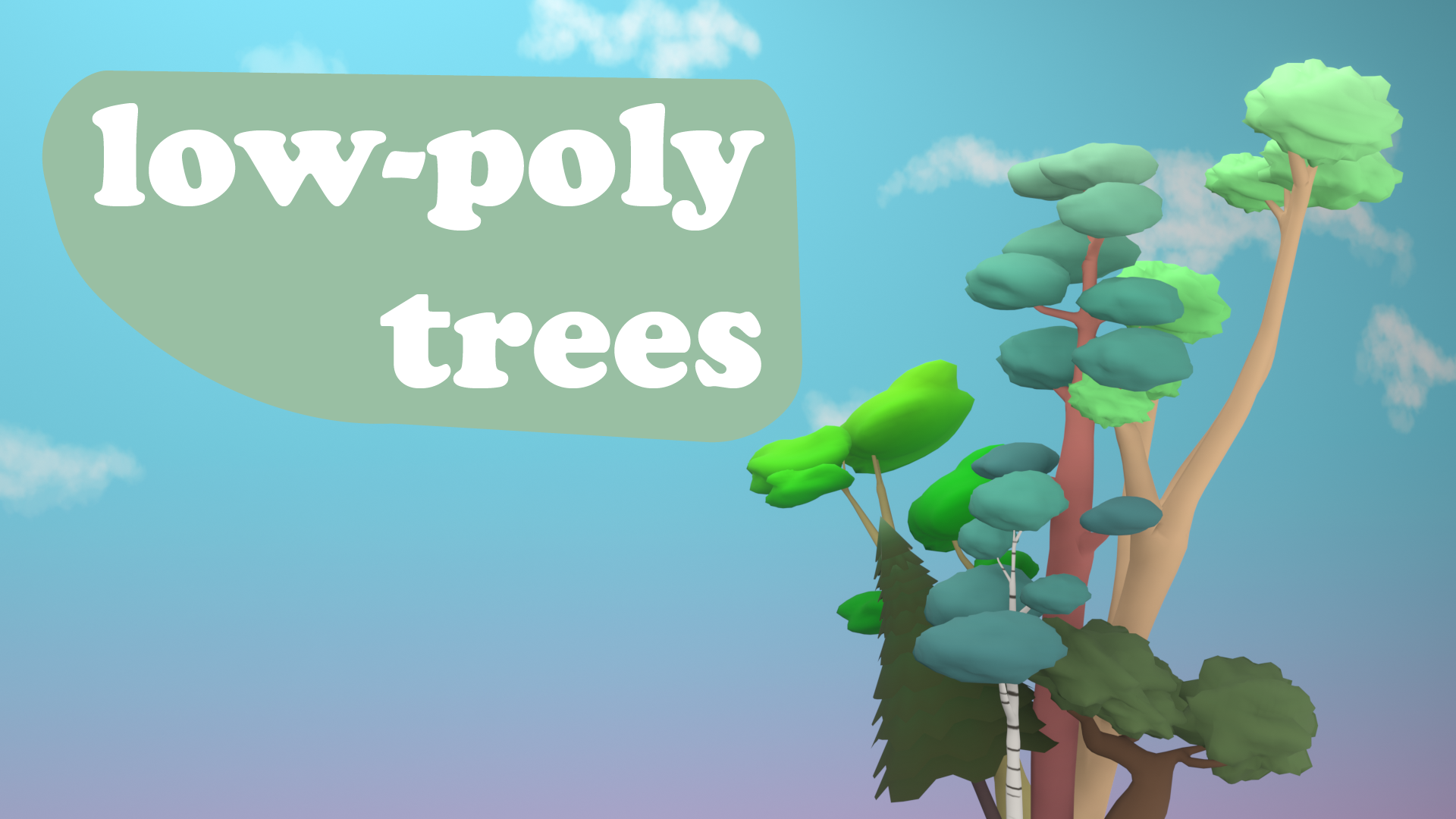 lowpoly trees