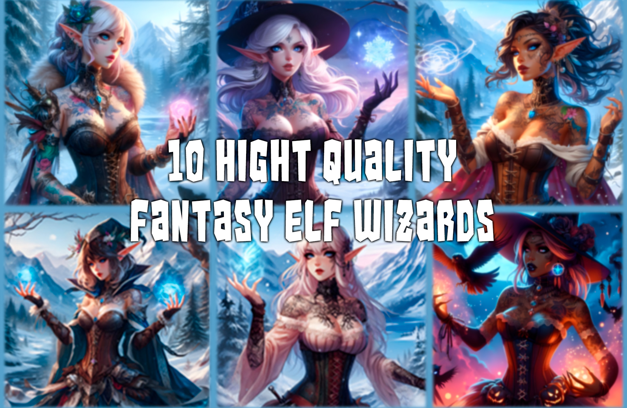 Fantasy Elf Wizard Characters