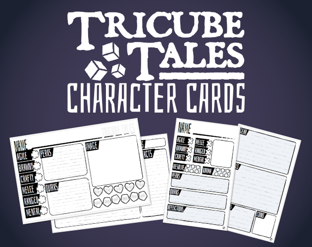 Cover image for Tricube Tales Character Cards