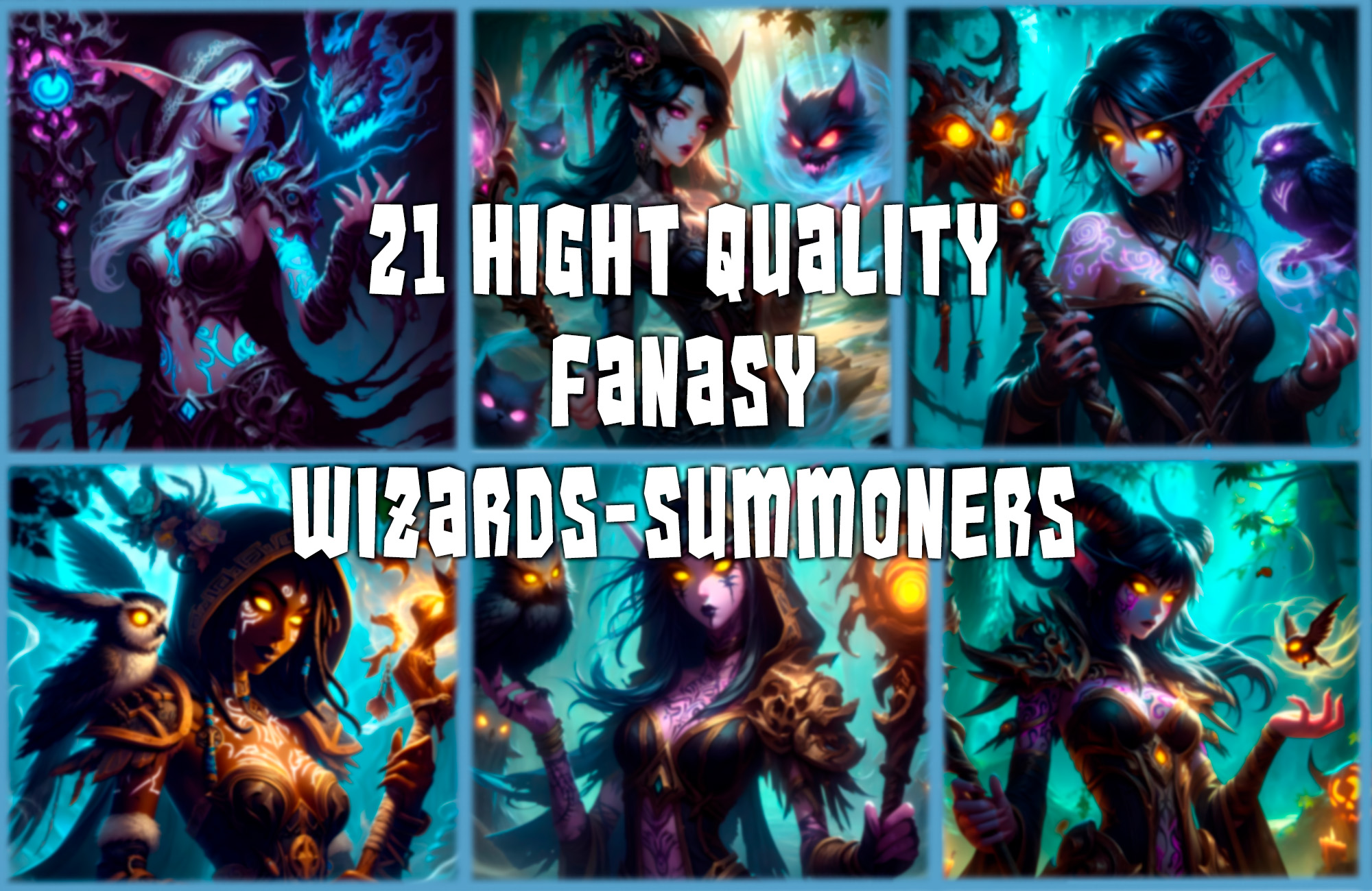 fantasy wizard summoners characters