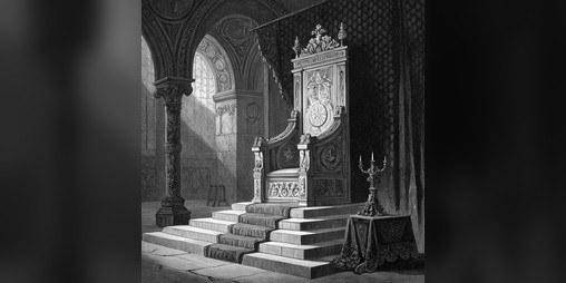 Cover image for Zachwiany Tron - powieść