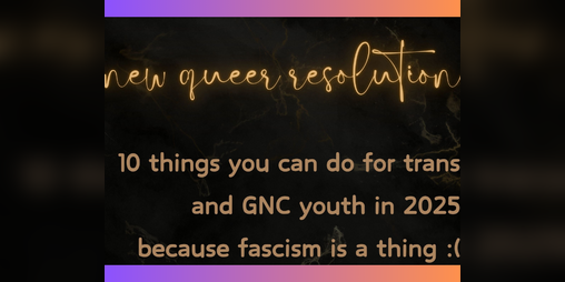 Cover image for new queer resolution