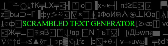 Scrambled Text Generator