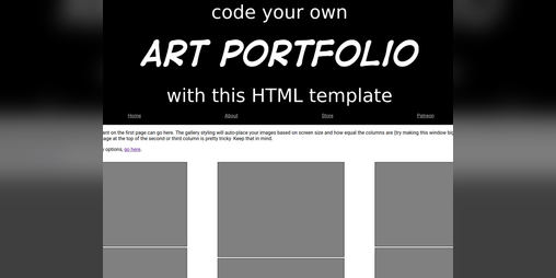 Cover image for HTML Portfolio Template