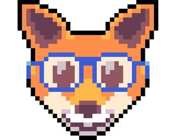 Fox Pixel Art Emoji for Discord and Slack by TimSwast