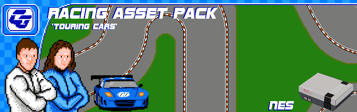Racing Asset Pack 'Touring Car' NES (top down)