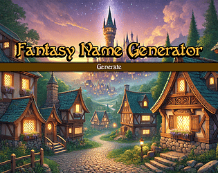 Fantasy Name Generator