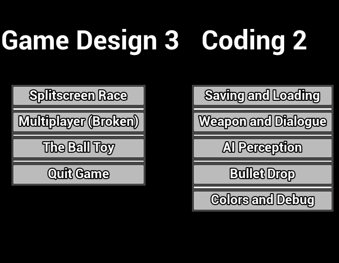 Game Design 3 and Coding 2 by AlanDiGarcia