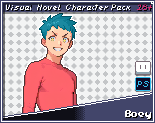 Pixel Art Visual Novel Pack: Boey