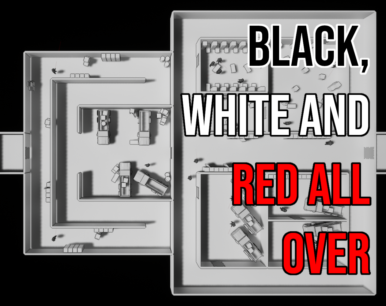 Black, White and Red All Over