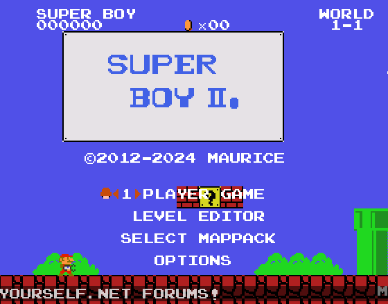 Super Boy 2 in Mari0 (World 1 demo)