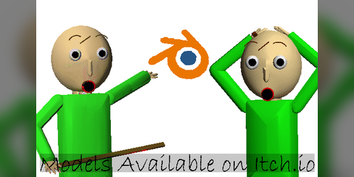 Cover image for RyansoPlaying/Baldi's Basics Archived: Old Baldi Models for Blender