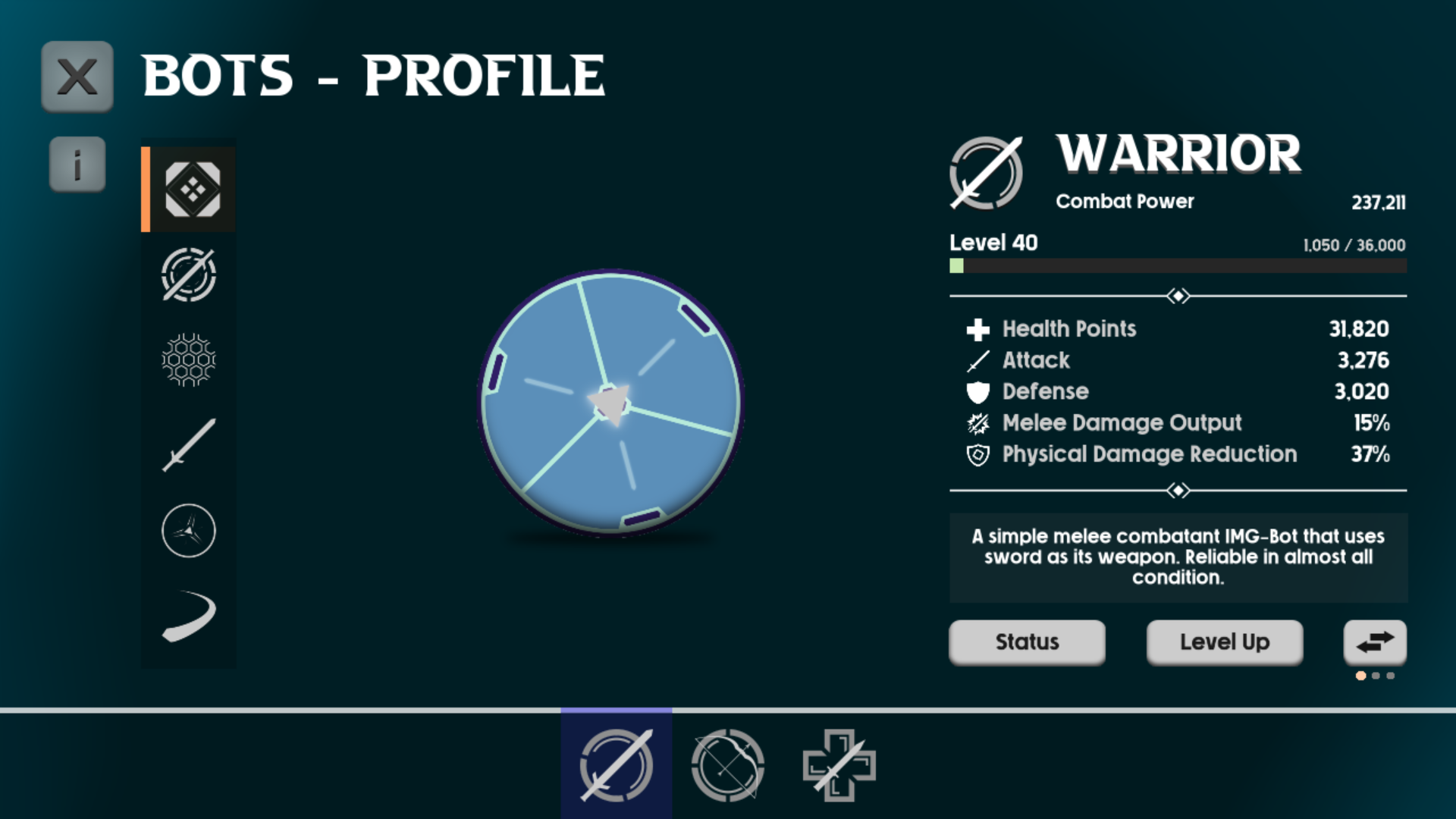 New Bots Profile UI