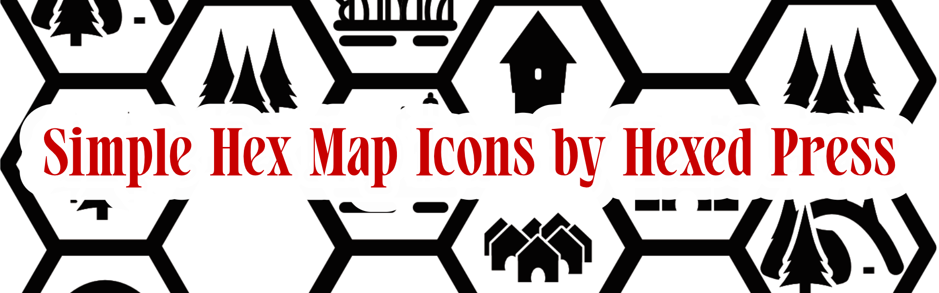 Simple Hex Map Icons